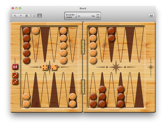 Backgammon board